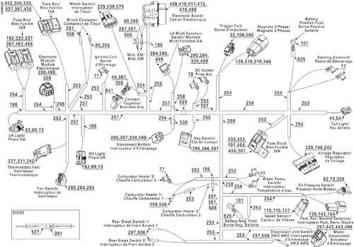 Fits 2003-2008 Can-Am Atvs Female Terminal Housing, 6 Circuits, OEM Part # 710000503