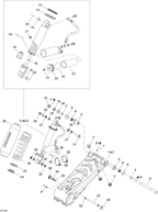 Fits 2004-2007 Can-Am DS 650 X / DS 650/DS 650 Baja/X / DS 650/DS 650 X Guide Support, OEM Part # 706000253