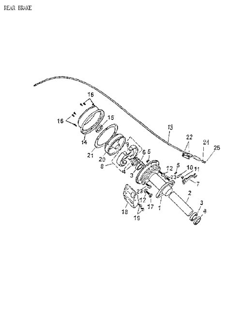 Fits 2006-2007 Can-Am Mini DS 90 4-strokes Stopper, OEM Part # A43478145000