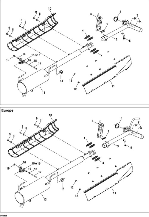 Fits 2005-2008 Can-Am Atvs Heat Deflector, OEM Part # 707600340
