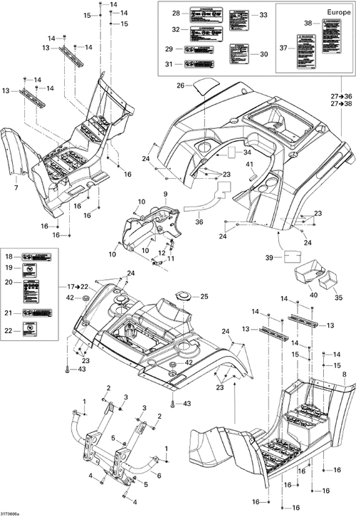Fits 2006-2009 Can-Am Atvs Rubber Cap, OEM Part # 705002042