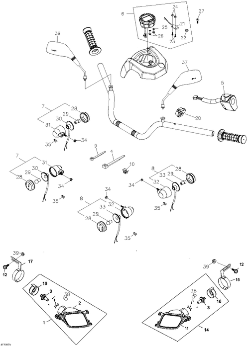 Fits 2006-2007 Can-Am Rally 175 Switch, OEM Part # A35115179000