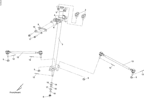 Fits 2006-2007 Can-Am DS 250 NA / Inter / DS 250, CE Handle Bar Bottom Clamp, OEM Part # S53121RCA000