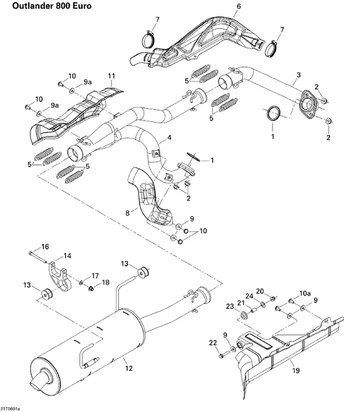 Fits 2006-2007 Can-Am Atvs Rear Heat Shield, OEM Part # 707600344