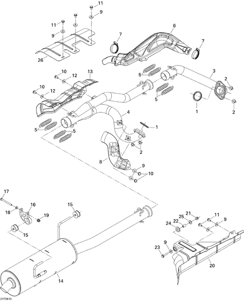 Fits 2006-2007 Can-Am Atvs Rear Heat Shield, OEM Part # 707600344