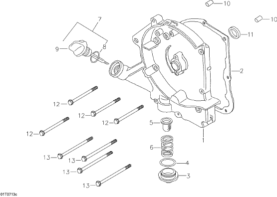 Fits 2006-2007 Can-Am Mini DS 90 4-strokes Oil Level Gauge, OEM Part # A1565A120000