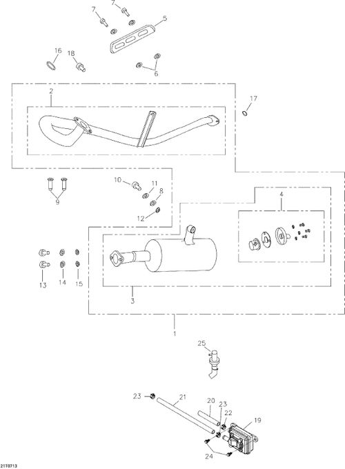 Fits 2002-2007 Can-Am Atvs Exhaust Pipe Gasket, OEM Part # A18291101000