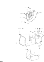 Fits 2006-2007 Can-Am Mini DS 90 4-strokes Shroud B, OEM Part # A19623133000