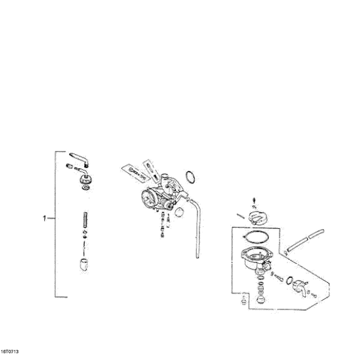 Fits 2006-2007 Can-Am Mini DS 90 4-strokes Throttle Valve, OEM Part # A16103152000