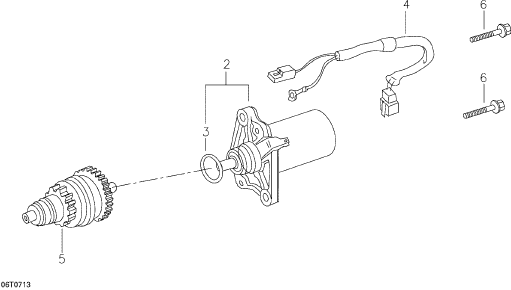 Fits 2006-2007 Can-Am Mini DS 90 4-strokes Harness, OEM Part # A32105175000