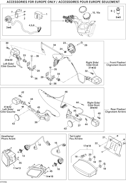 Fits 2005-2007 Can-Am Atvs Reflector, OEM Part # 710000775