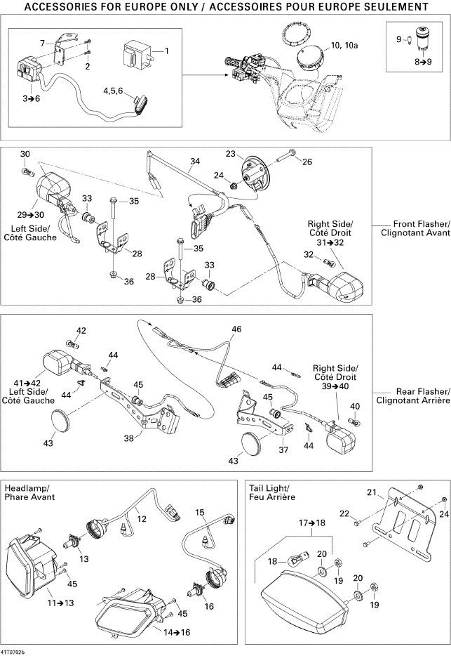 Fits 2007 Can-Am Atvs RH Flasher Bracket, OEM Part # 710001014