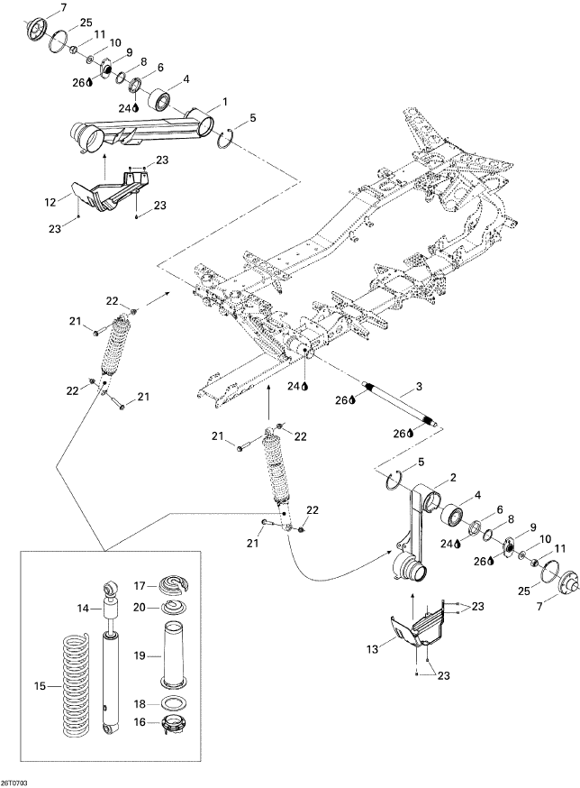 Fits 2004-2015 Can-Am Atvs Protector, OEM Part # 503190436
