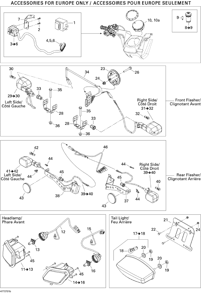 Fits 2005-2007 Can-Am Atvs Reflector, OEM Part # 710000775