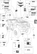 Fits 2007-2008 Can-Am Outlander 800 STD / Outlander 800 STD 4 X 4 Console 800 Decal, OEM Part # 704901228