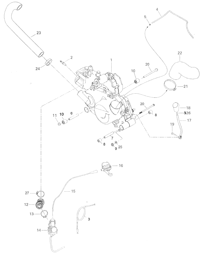 Fits 2005-2007 Can-Am Rally 175 Rear Crankcase Axle, OEM Part # A11151179000