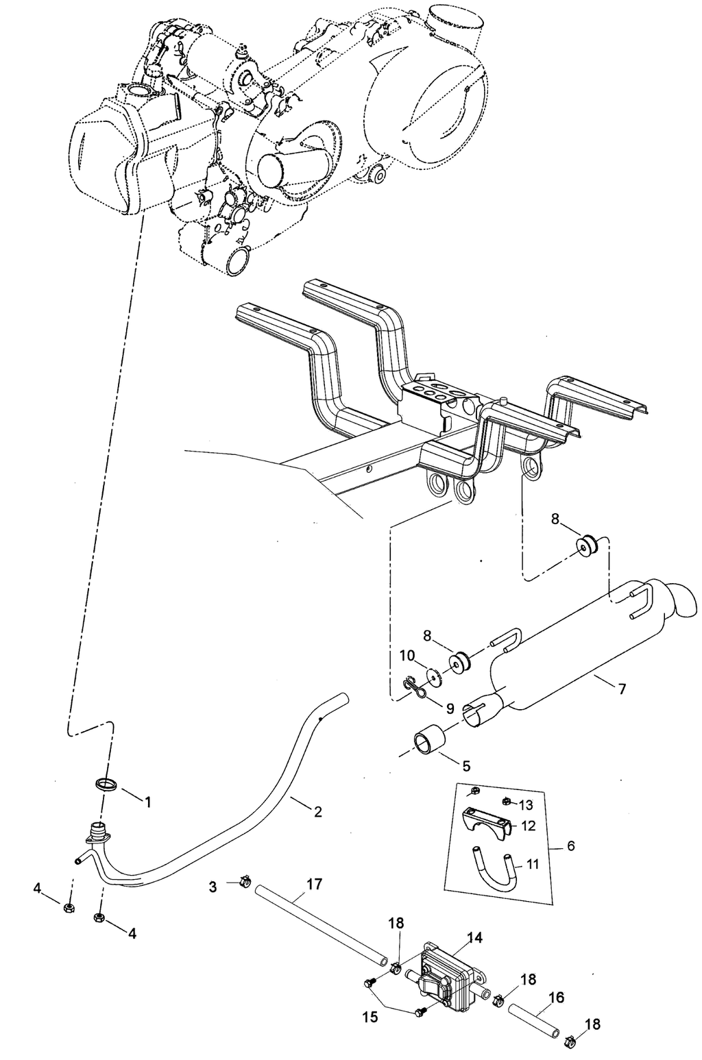 Fits 2004-2007 Can-Am Rally 175 Pipe Gasket, OEM Part # 707600239