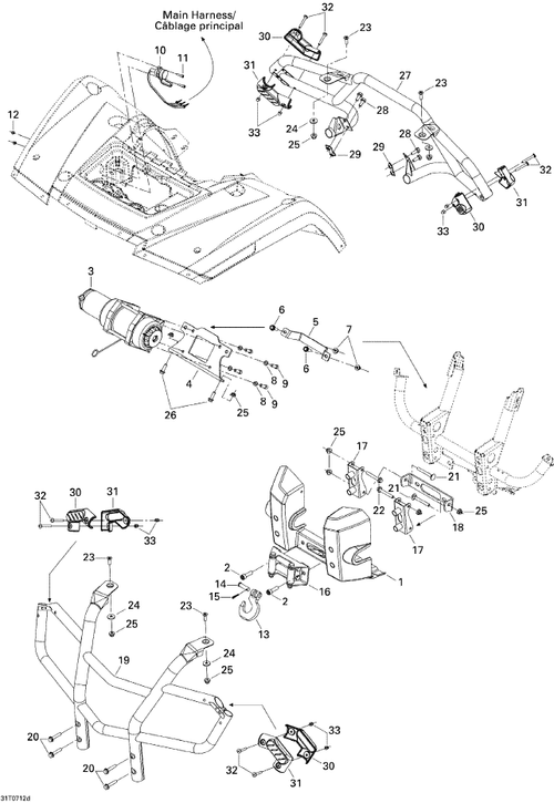 Fits 2007-2008 Can-Am Outlander MAX 800 LTD / Outlander MAX 800 LTD 4 X 4 Male Cap, OEM Part # 705002285