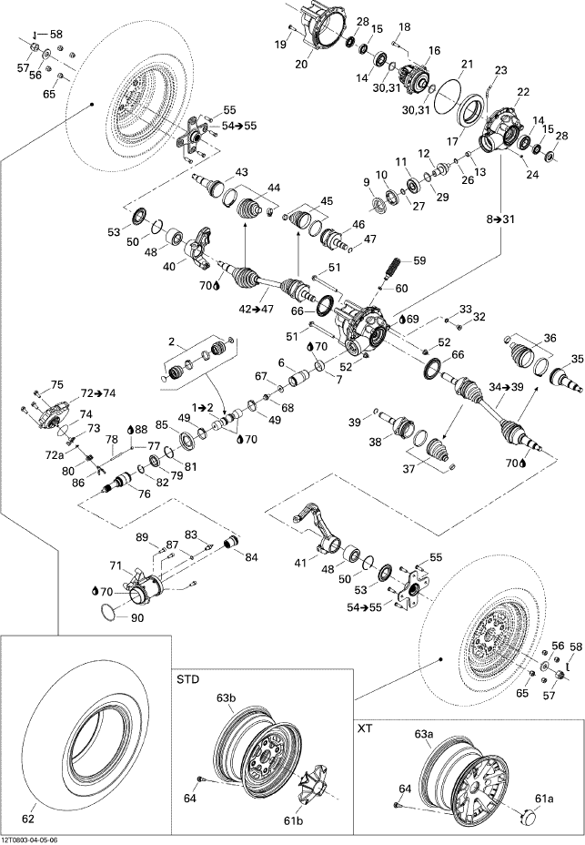 Fits 1999-2008 Ski-Doo Snowmobiles Gear, 36 Teeth, OEM Part # 705400192
