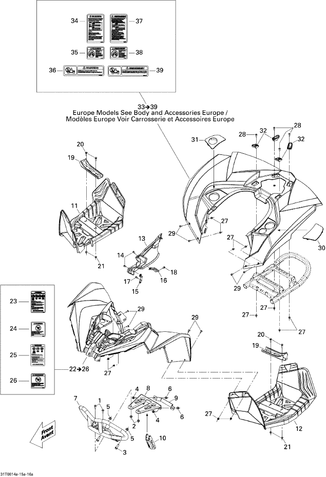 Fits 2007-2012 Ski-Doo Snowmobiles RH Footboard, OEM Part # 705003136