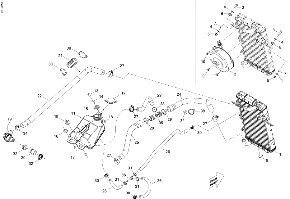 Fits 2008-2015 Can-Am Atvs Y-Fitting, OEM Part # 509000390
