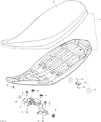 Fits 2008-2015 Can-Am Atvs Seat Guide, OEM Part # 705201407