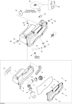Fits 2008-2015 Can-Am Atvs Heat Protector, OEM Part # 707800276