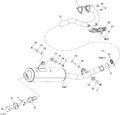 Fits 2008-2015 Can-Am Atvs Pipe Gasket, OEM Part # 514054289