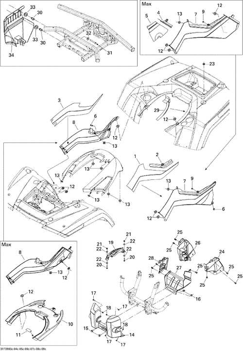 Fits 2006-2012 Can-Am Atvs LH Reflective Sheet, OEM Part # 705002183