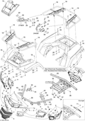 Fits 2009 Can-Am Outlander 800R EFI XT / Outlander Max 800R EFI XT Front Facia, Camo, OEM Part # 705003079