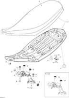 Fits 2008-2015 Can-Am Atvs Seat Guide, OEM Part # 705201407