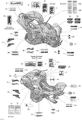 Fits 2009-2010 Ski-Doo Renegade 500 / Renegade 500 EFI / Renegade 800R EFI STD LH Side Decal, OEM Part # 704901537