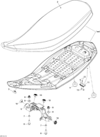 Fits 2008-2015 Can-Am Atvs Seat Guide, OEM Part # 705201407