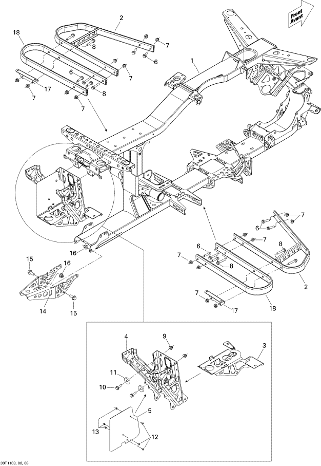 Fits 2009-2012 Can-Am Atvs Black Frame, OEM Part # 705202414