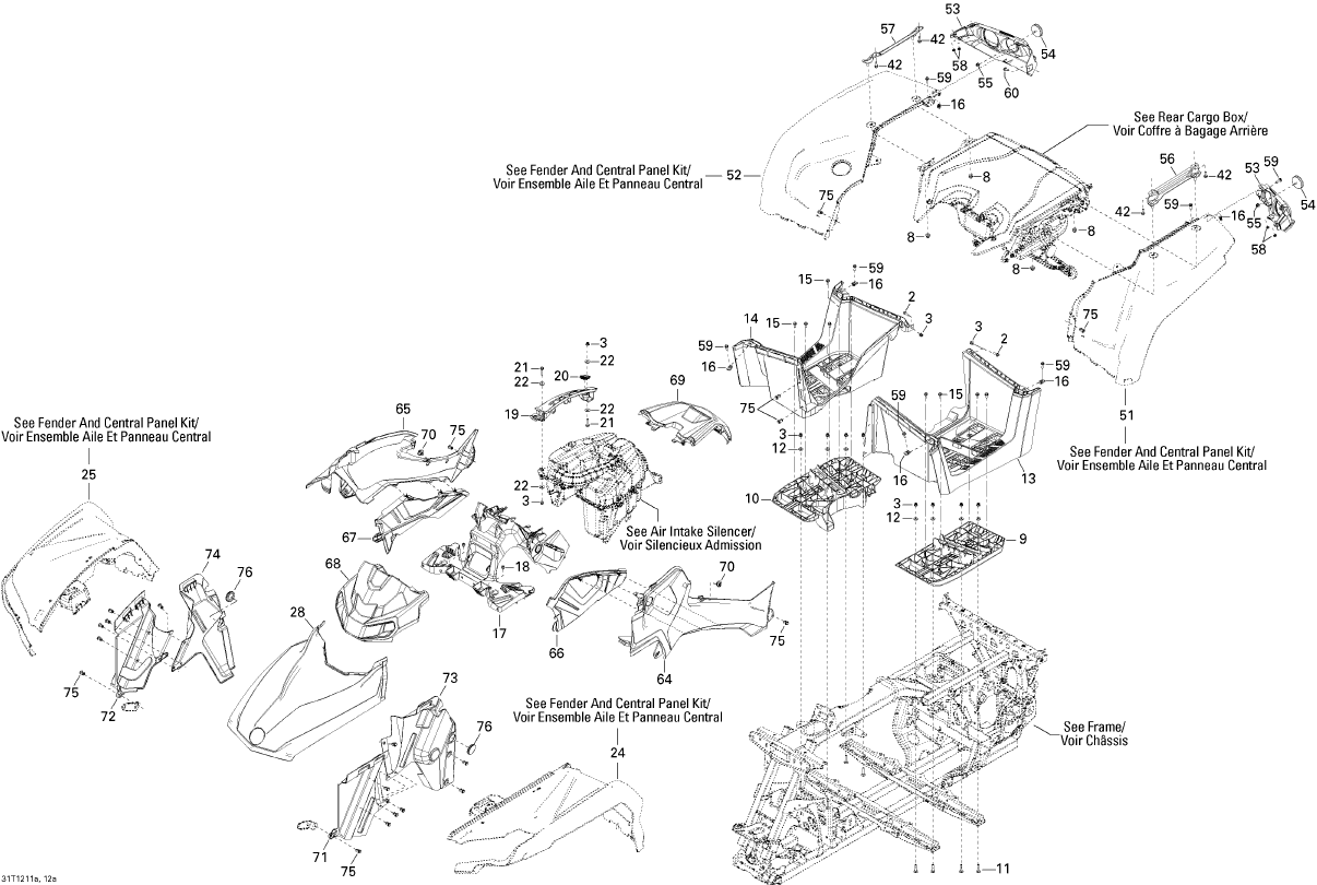 Fits 2012-2017 Can-Am Atvs RH.Panel, OEM Part # 705009308