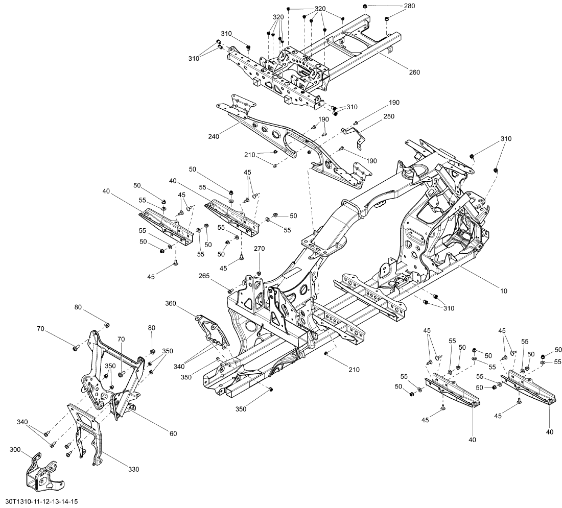 Fits 2012-2014 Ski-Doo Snowmobiles Front Link, OEM Part # 705202900