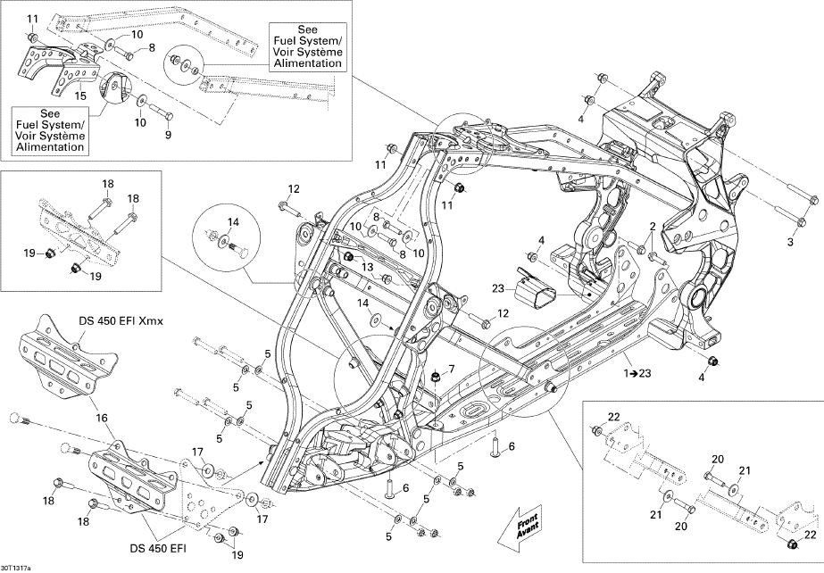 Fits 2009-2015 Can-Am Atvs Guard, OEM Part # 705500931