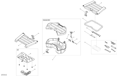 Fits 2006-2015 Can-Am Atvs Latch, OEM Part # 708200066