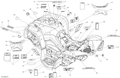 Fits 2013-2015 Ski-Doo Snowmobiles LH Side Decal, Bottom X, OEM Part # 704903075