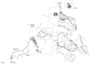 Fits 2009-2015 Ski-Doo Snowmobiles Plastic Tuklock Rivet, OEM Part # 293150168