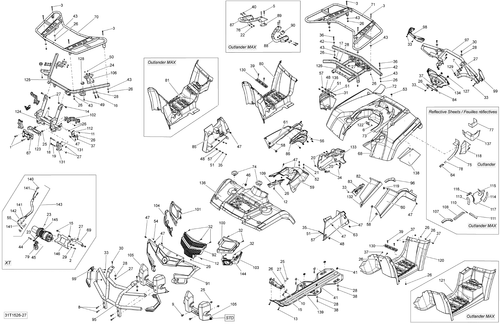 Fits 2006-2015 Can-Am Atvs Black Winch Bracket, OEM Part # 705001460