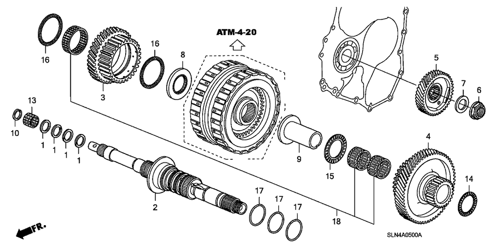 New 2007-2008 Fits Honda Fit Mainshaft Fifth Gear, Part # 23481-RMM-000