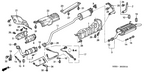 New 2003-2005 Fits Honda Civic Stay, Oxygen Sensor, Part # 36536-PZA-000