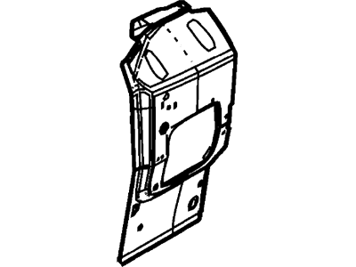 Ford New 2000-2007 Fits Ford Focus Reinforcement - Rear Quarter Panel Base No. 29333 Position Driver Side, Part # YS4Z6129333AA