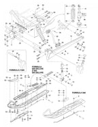 Fits 1996-2005 Ski-Doo Formula 500 / Formula 500 Deluxe Models Cap, OEM Part # 572045900