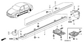 Honda New 2006-2007 Fits Honda Accord Protector, R. FR. Door *B536P* (ROYAL BLUE PEARL), Part # 75302-SDA-A11ZP