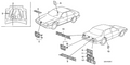 Honda New 1989 Fits Honda Accord Tubing Label, Part # 17277-PH4-663