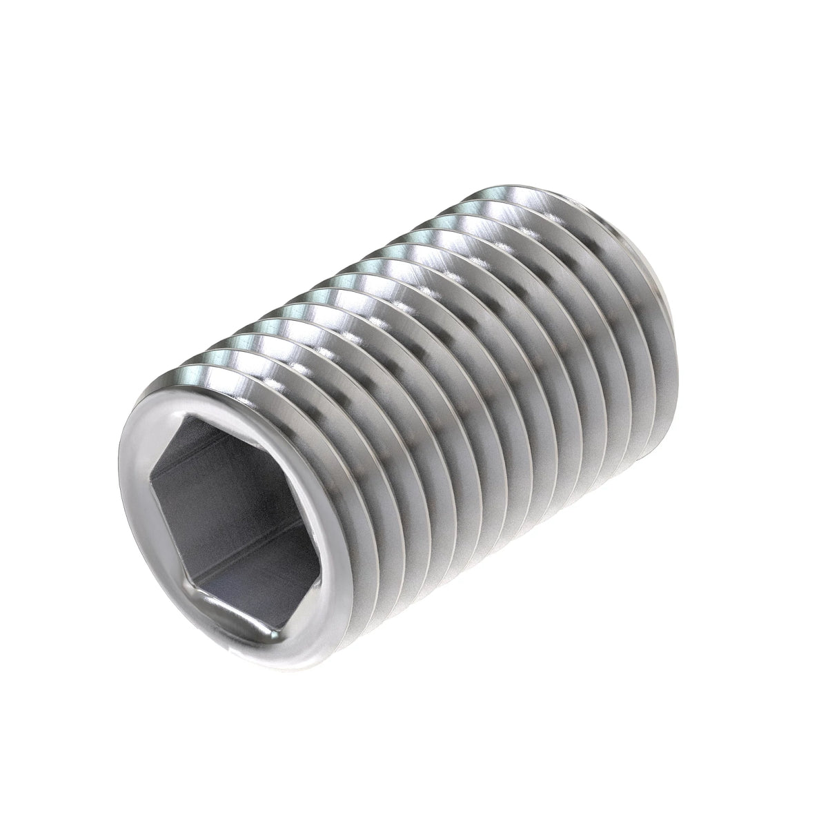 22M7072: John Deere 22M7072 Set Screw, M6 x 10 | Cup Point, Zinc-Coated Steel
