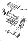 Fits 2014-2015 Can-Am Motorcycles Intermediate Gear Shaft, OEM Part # 420249010