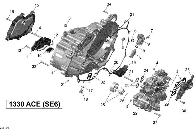 Fits 2014-2015 Can-Am Motorcycles Valve Housing, OEM Part # 420211122